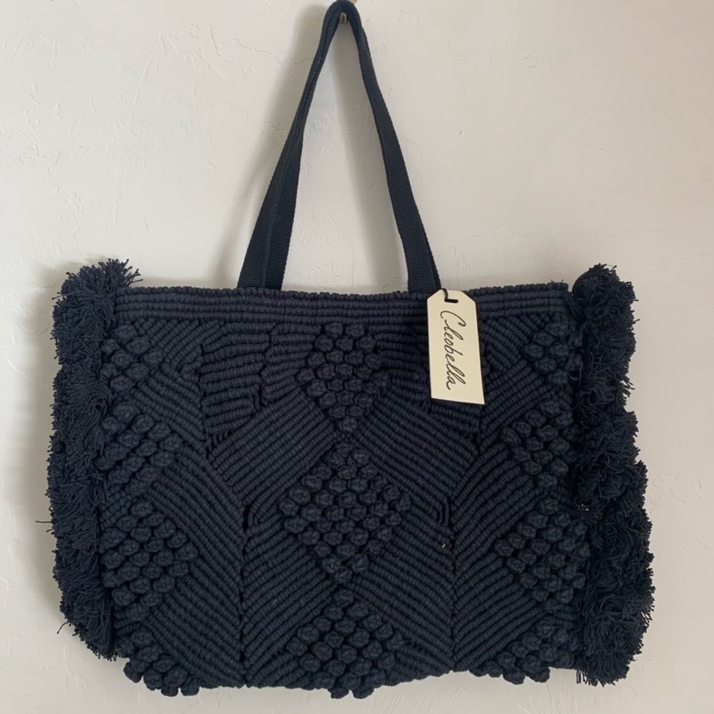 NWT Anthropologie Cleobella Handwoven Jetsetter Weekender Bag